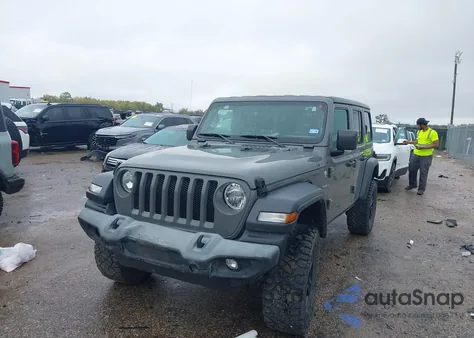 2020 Jeep Wrangler Unlimited Sport S 4X4 z USA, uszkodzony, nr VIN 1C4HJXDN1LW346834